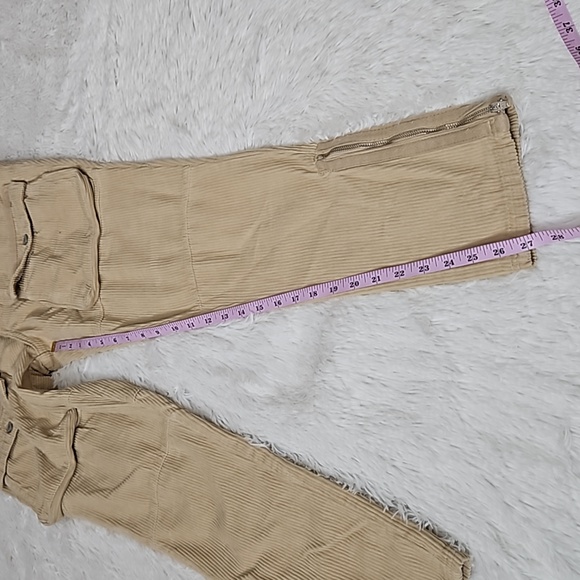 Free People We The Free The London Calling Low Rise Tapered Leg Tapioca - Picture 7 of 16